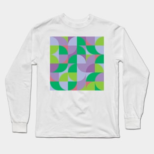 Modern Geometric (Hydrangea) Long Sleeve T-Shirt